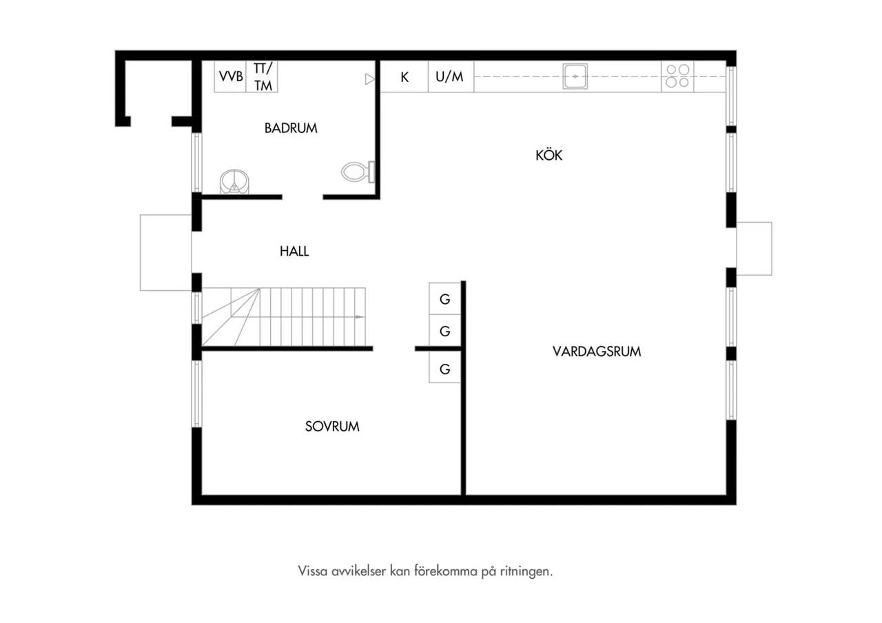 Floor plan for Norra Lillvägen 5C