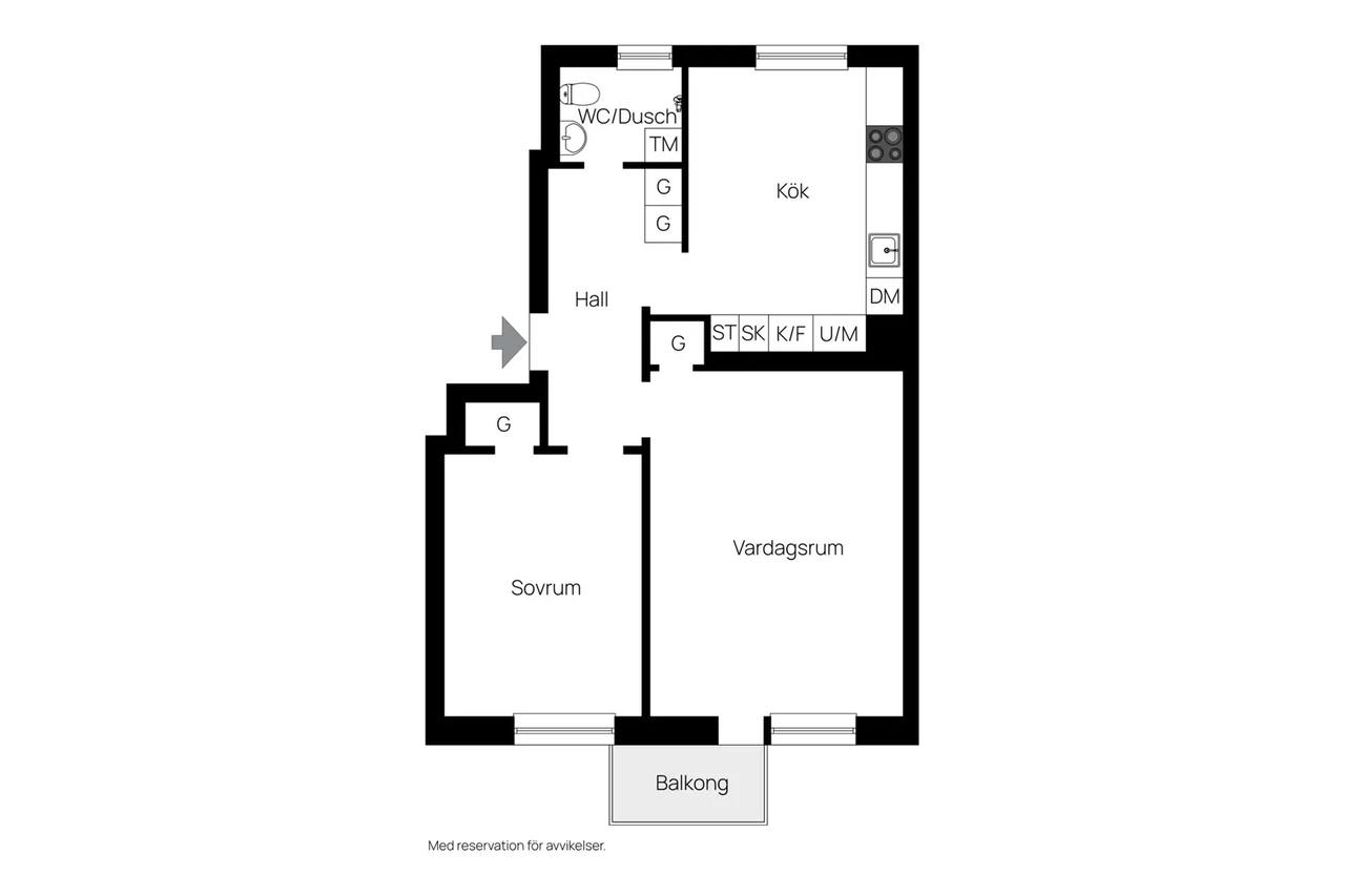 Planritning för Sågverksgatan 83