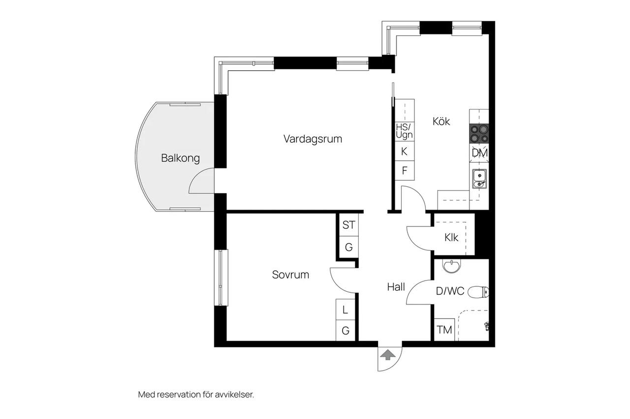 Floor plan for Kaplansgatan 3, Lgh 1202