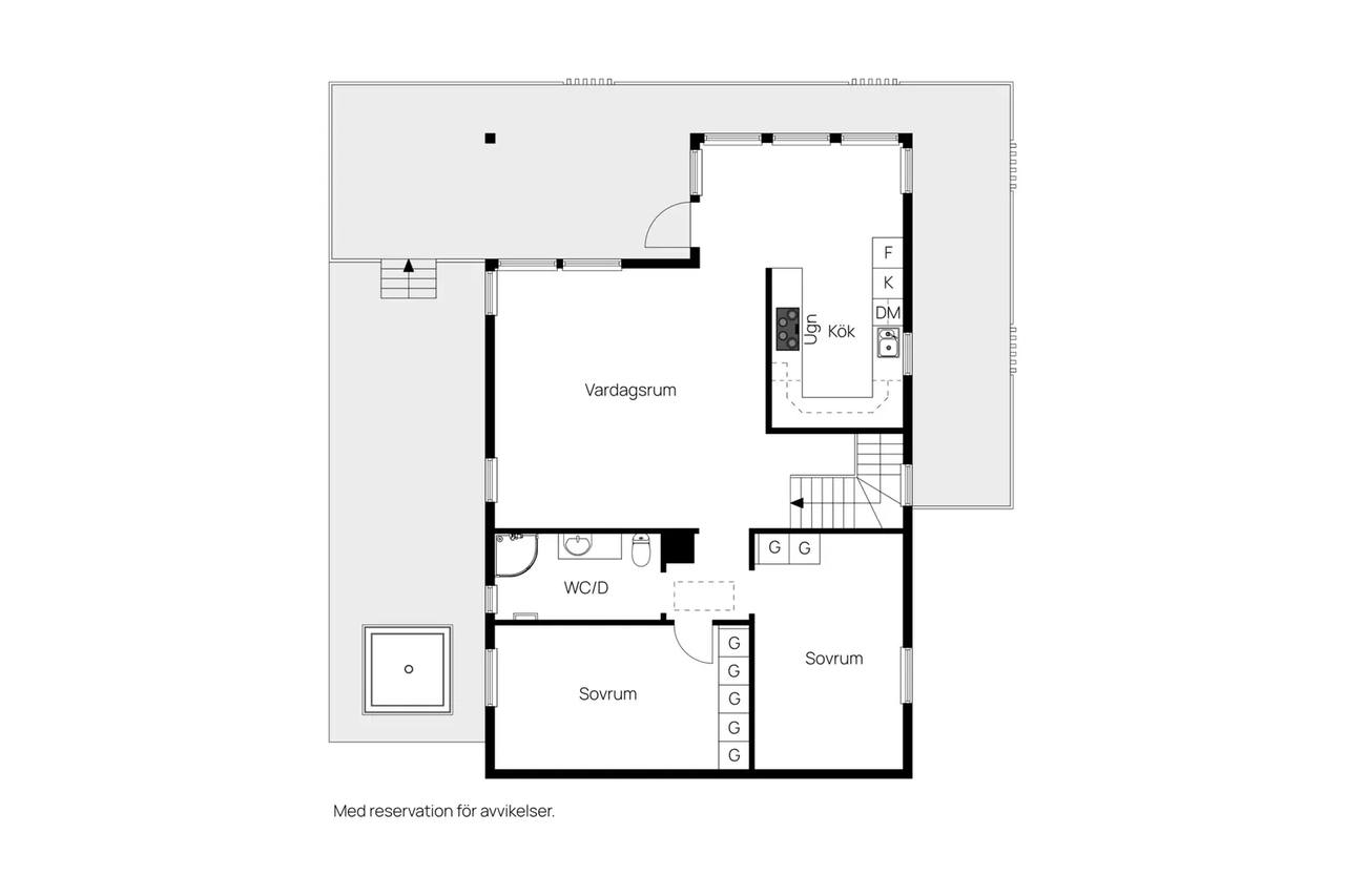 Floor plan for Tjädervägen 20