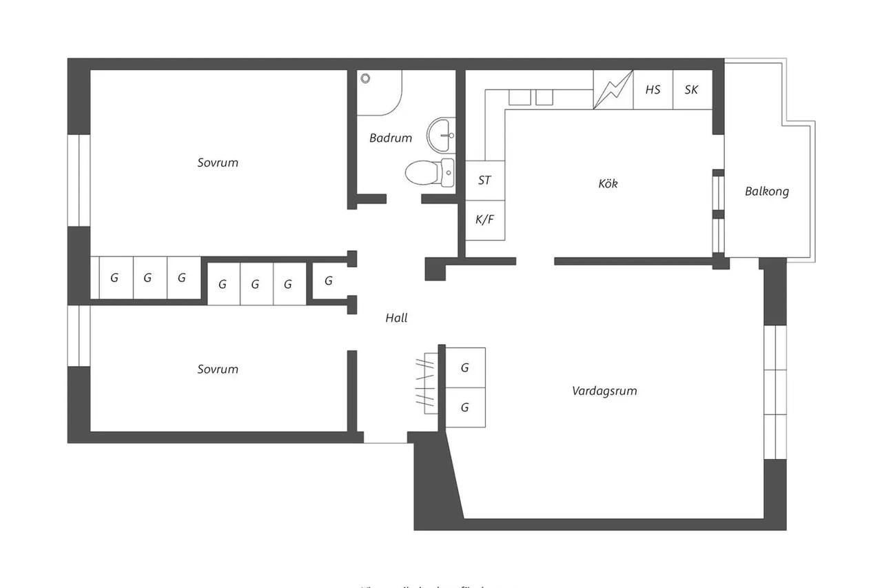 Planritning för Lindormsgatan 32