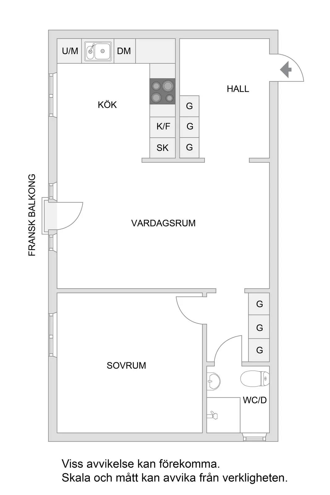 Floor plan for Värtavägen 84