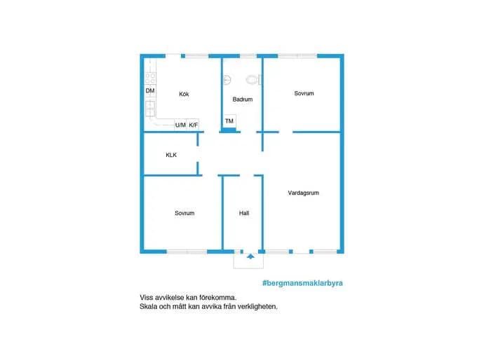 Floor plan for Brisgatan 14