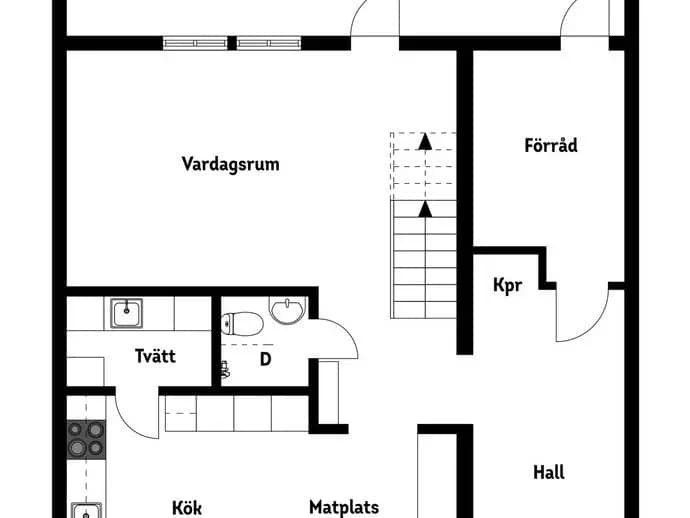 Planritning för Skrakvägen 119