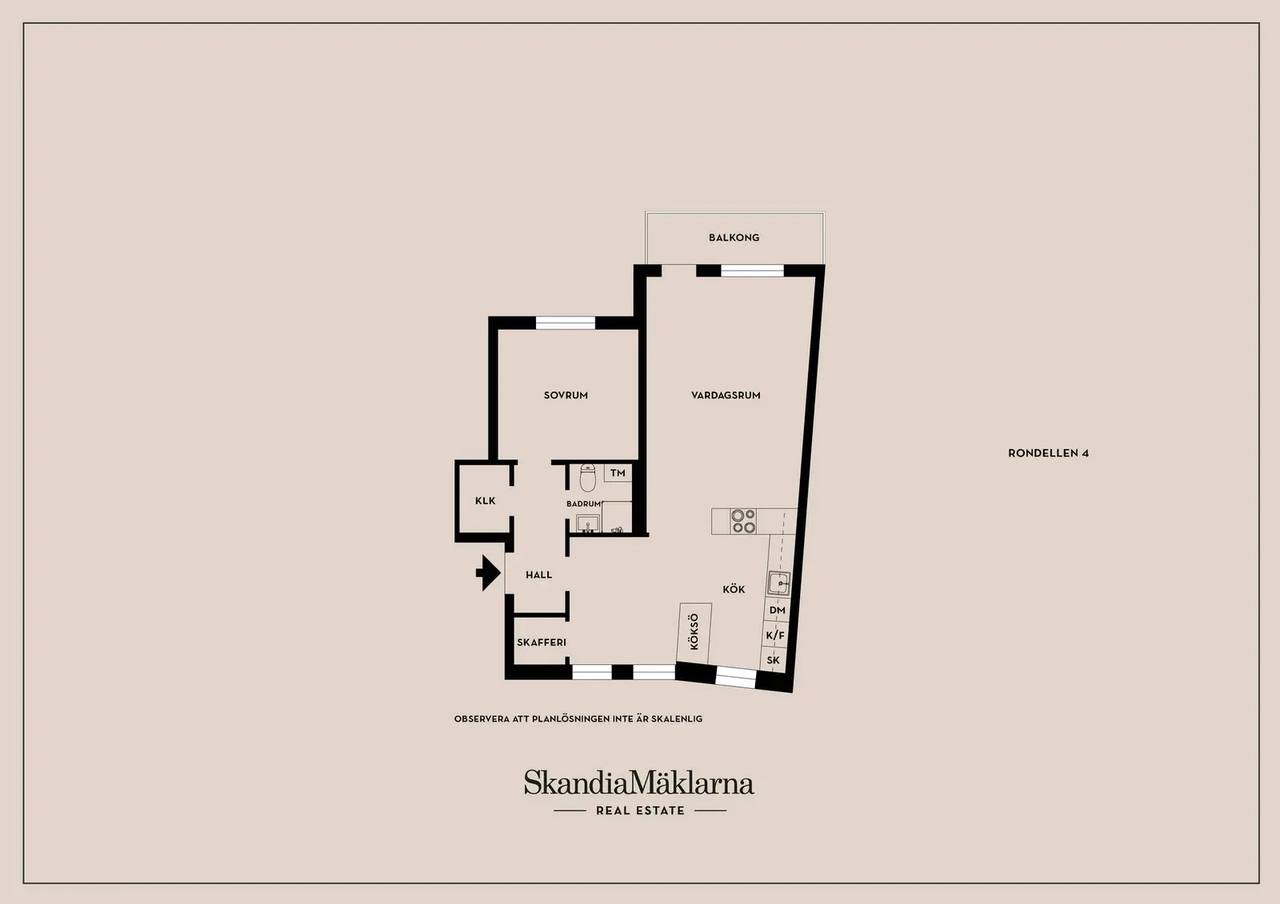 Floor plan for Rondellen 4