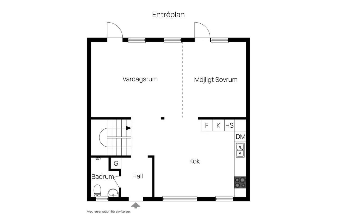 Floor plan for Solhemsbackarna 168