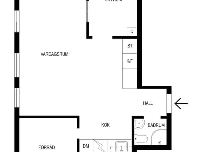 Floor plan for Sommarvägen 2