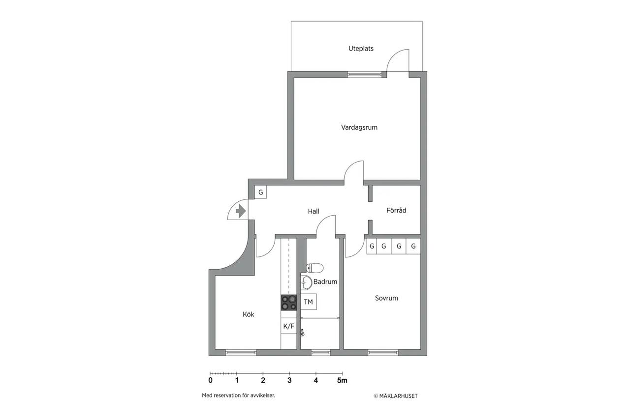 Planritning för Bokgatan 38