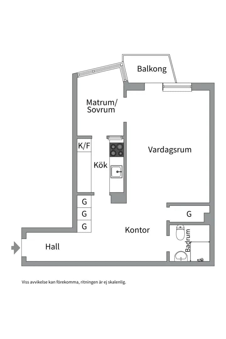 Floor plan for Sysslomansgatan 11