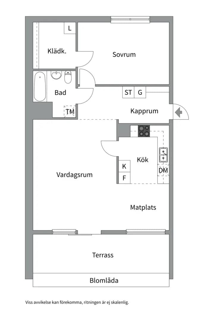 Planritning för Elgentorpsvägen 20