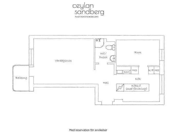 Planritning för Björngatan 4 C