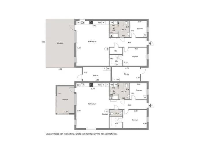 Floor plan for Per Albins Gata
