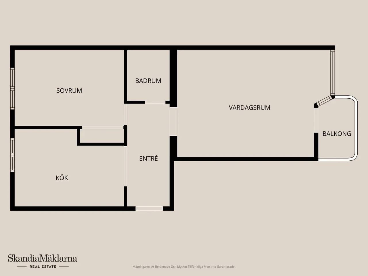 Planritning för Tredalagatan 15C