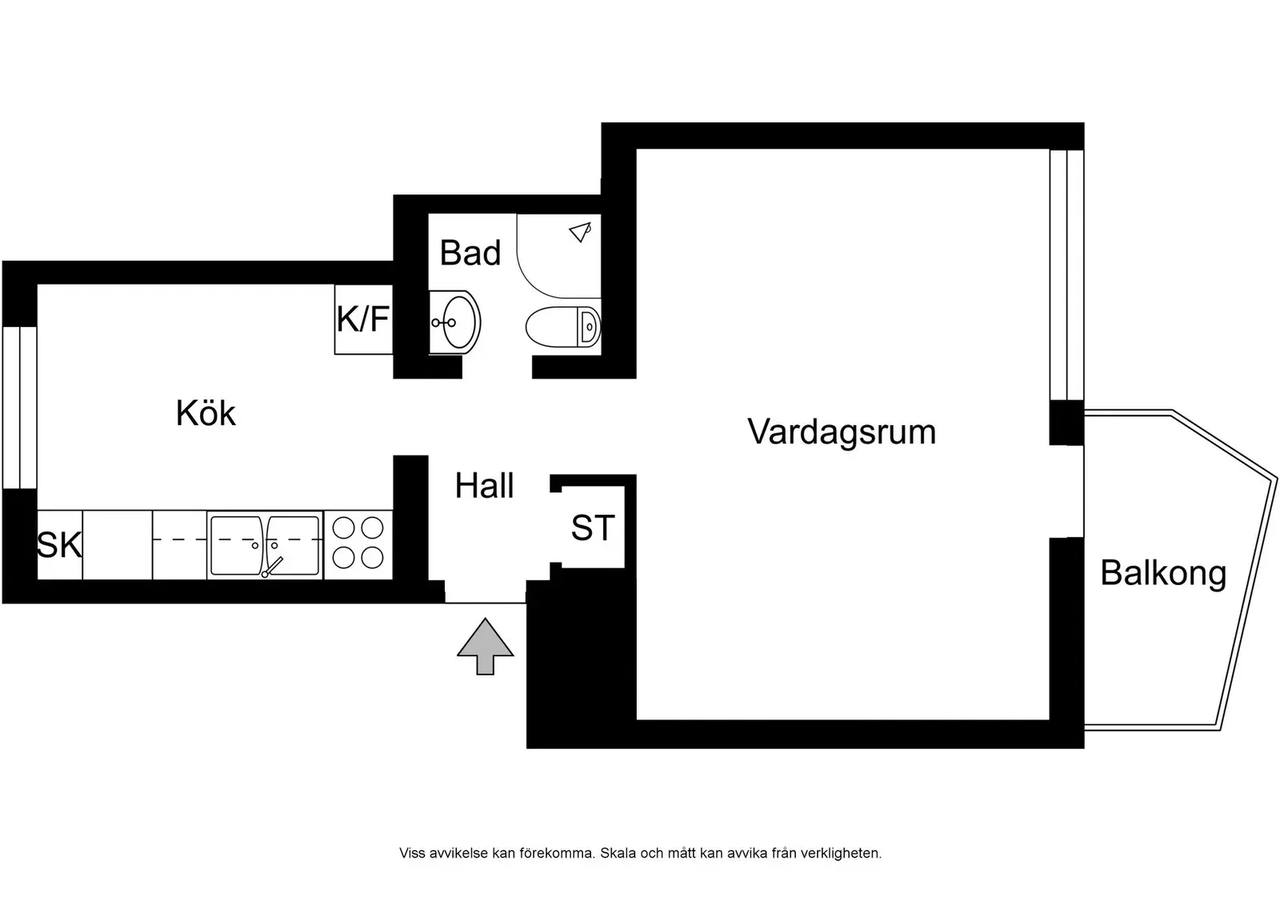 Planritning för Trollebergsvägen 32C