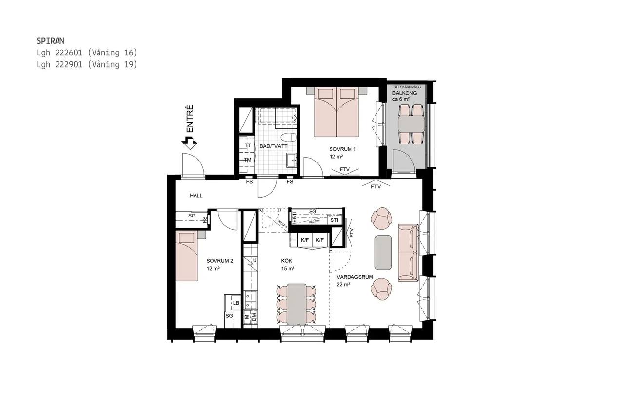 Planritning för Emmyborgsgatan 1