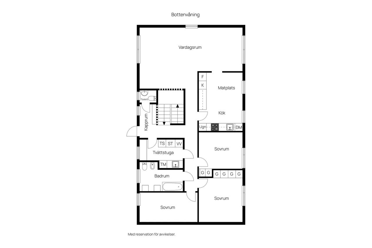 Planritning för Sofielundsvägen 6