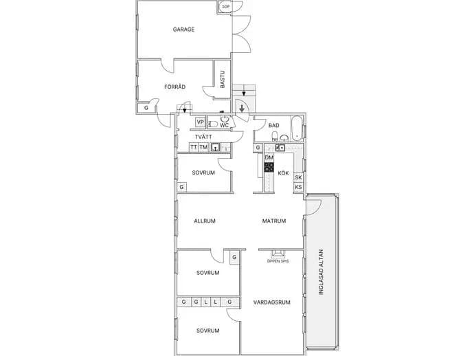 Floor plan for Nämndvägen 10