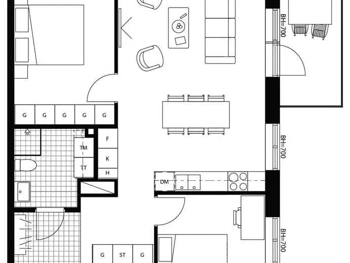 Floor plan for Bäverbäcksvägen