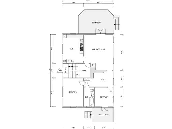 Floor plan for Ringgatan 37