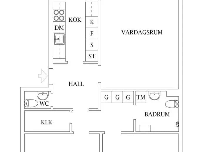 Planritning för Lingonstigen 31