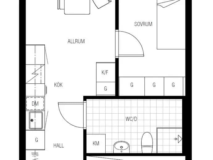 Floor plan for Responsgatan 36