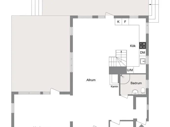 Planritning för Åsvägen 22