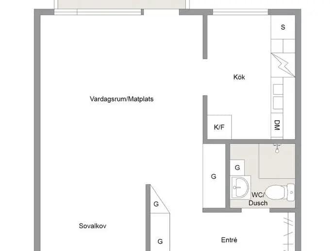 Planritning för Norsgatan 6B