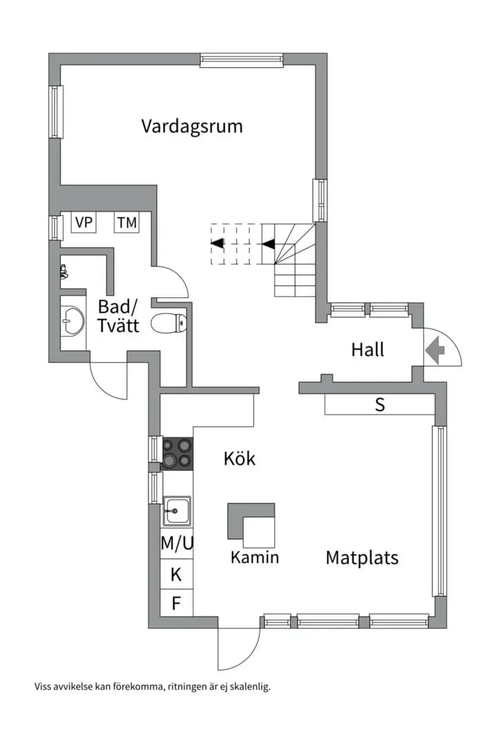 Floor plan for Badsjövägen 4