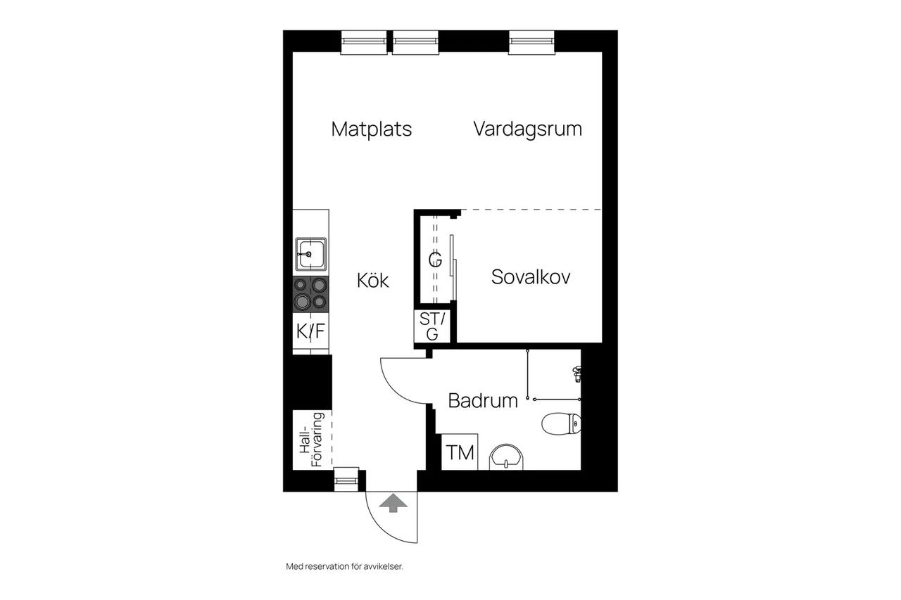 Floor plan for Vintergaloppsgatan 5