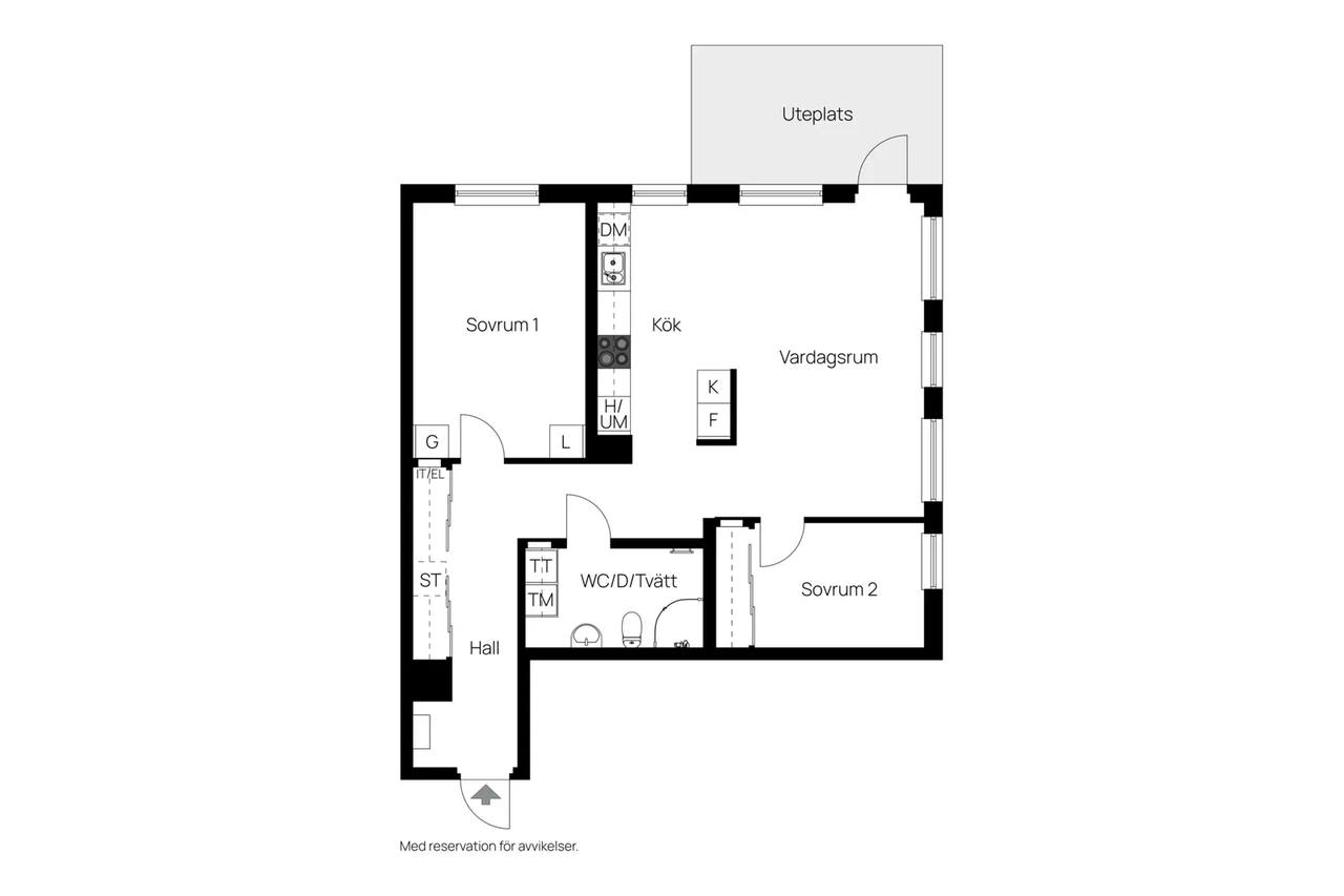 Floor plan for Myntbacken 17