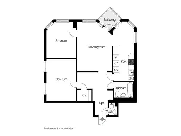 Planritning för Farstavägen 91