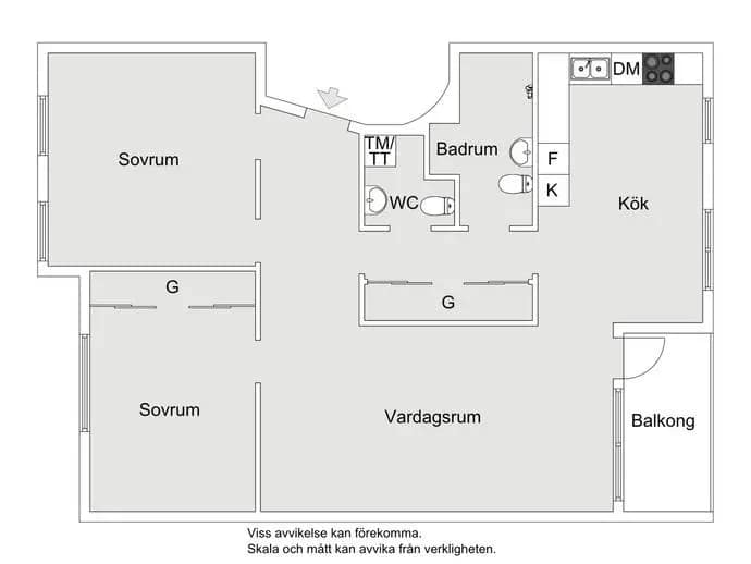Planritning för Sleipnervägen 59