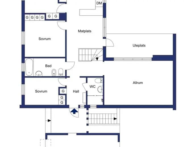 Floor plan for Tallvägen 19