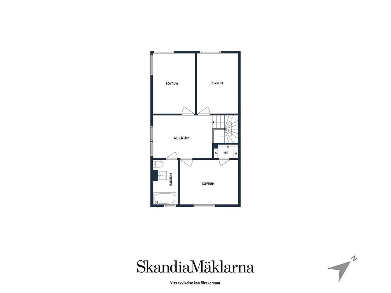 Planritning för Starrvägen 26