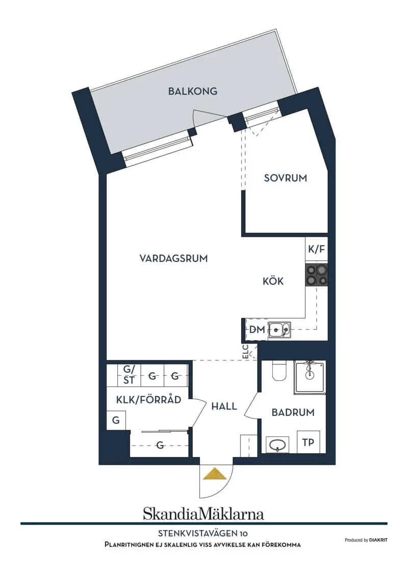 Floor plan for Stenkvistavägen 10