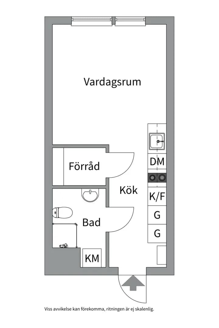 Planritning för Edövägen 7G 3tr