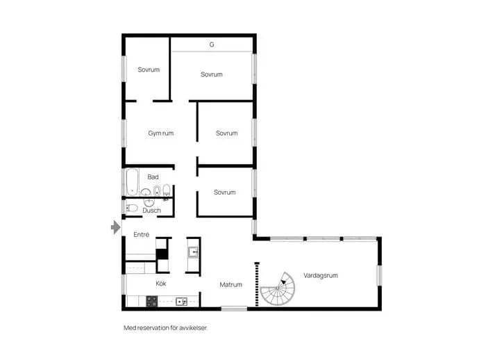 Floor plan for Båtsman Nähls väg 65