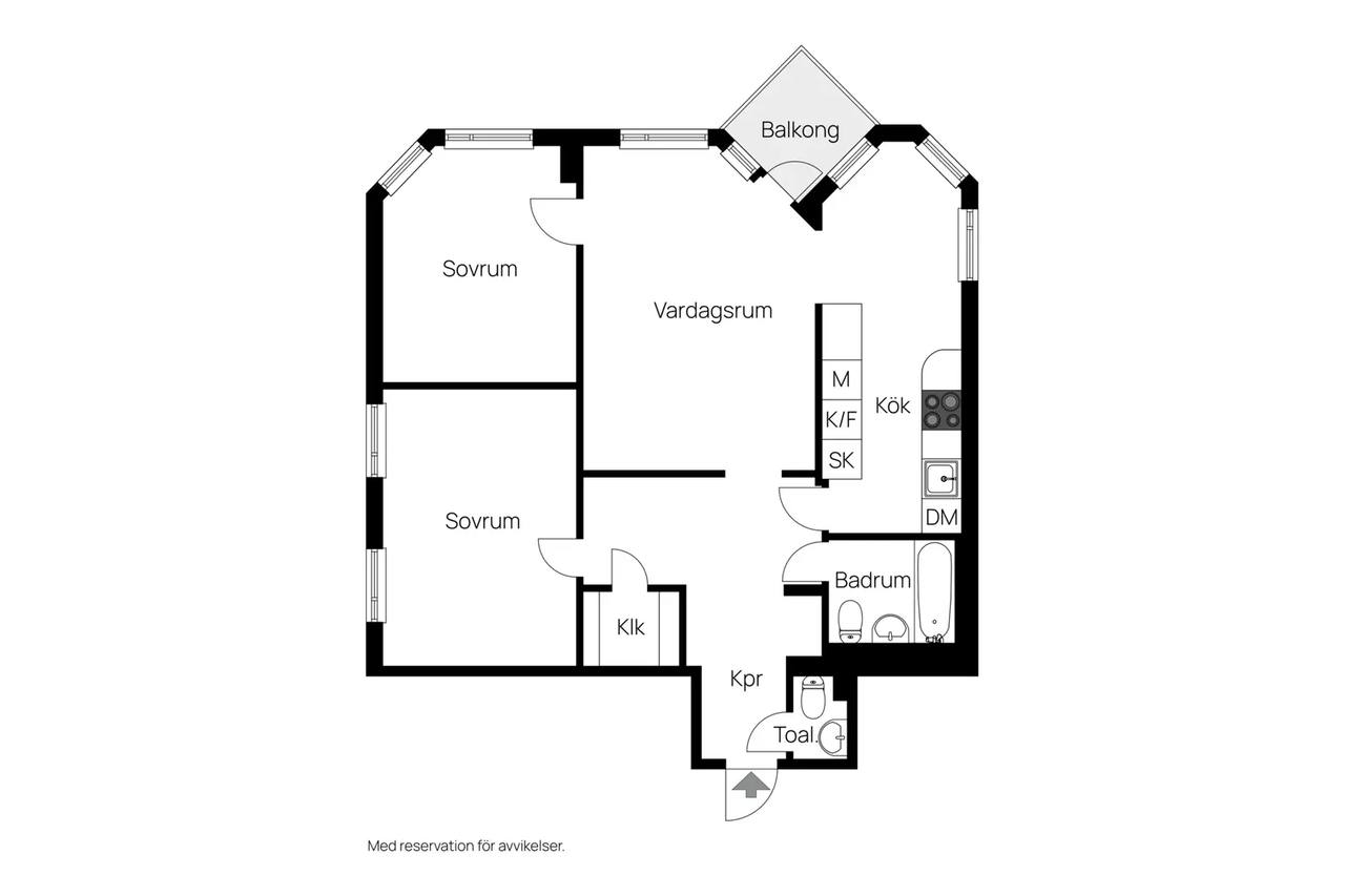 Floor plan for Farstavägen 91