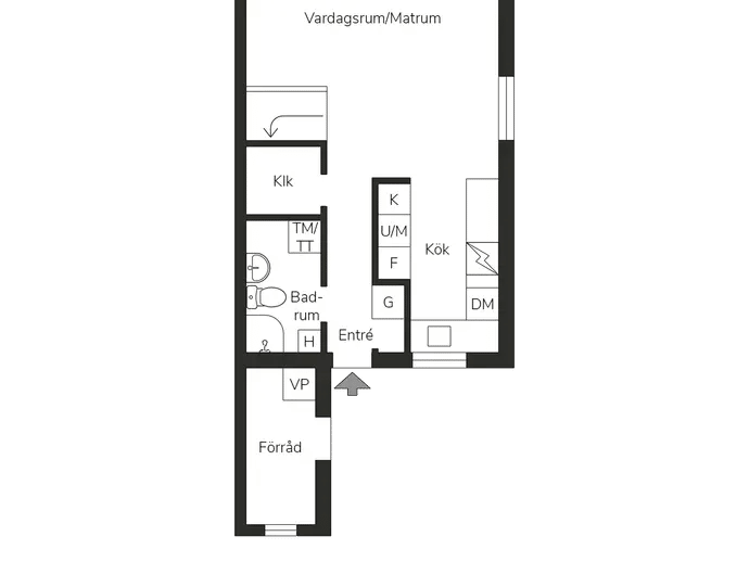 Planritning för Arningetorpsvägen 10E