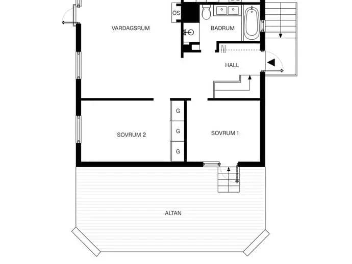 Planritning för Vällingbyvägen 21