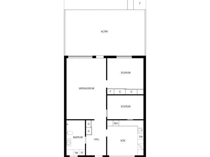Floor plan for Fjärdingsmansvägen 54