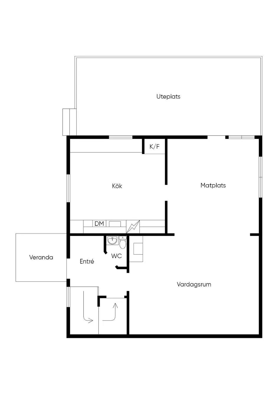 Floor plan for Skolallén
