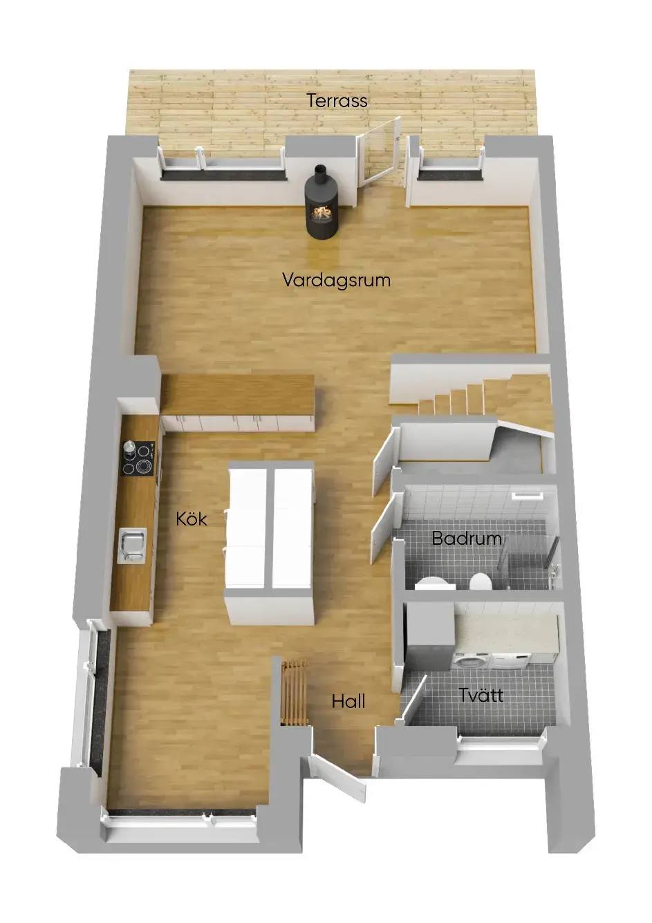 Floor plan for Vintergatan