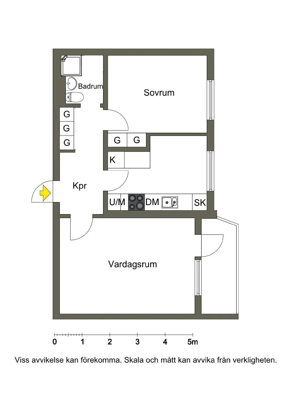 Floor plan for Albert tengers väg