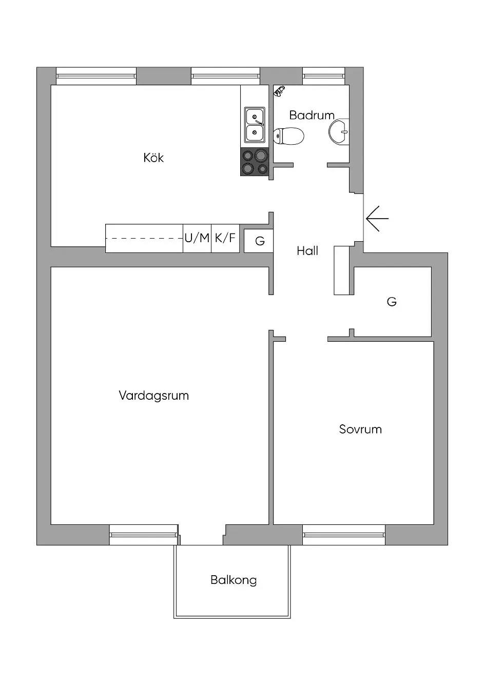 Floor plan for Rådhusallén