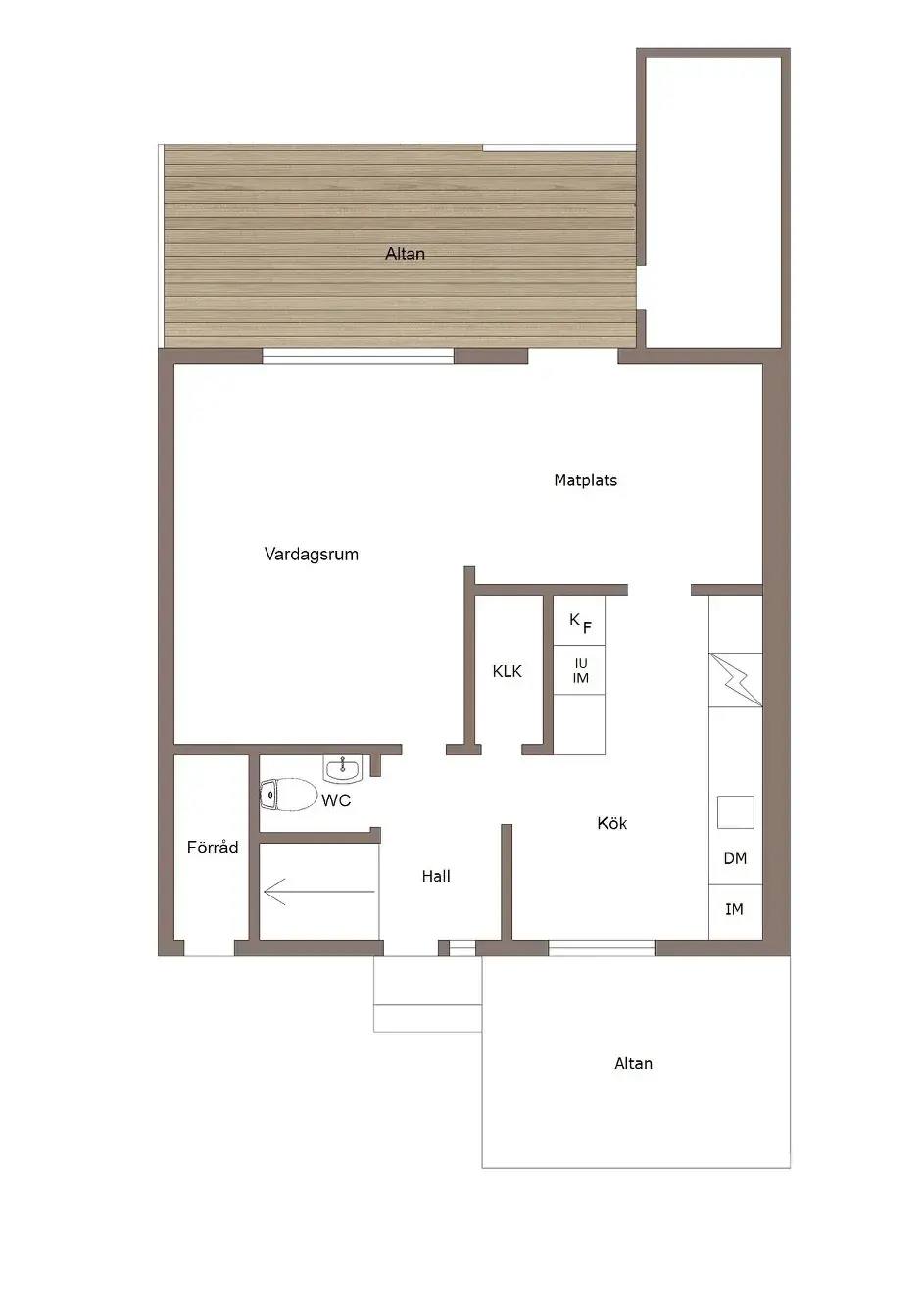 Floor plan for Jägargatan