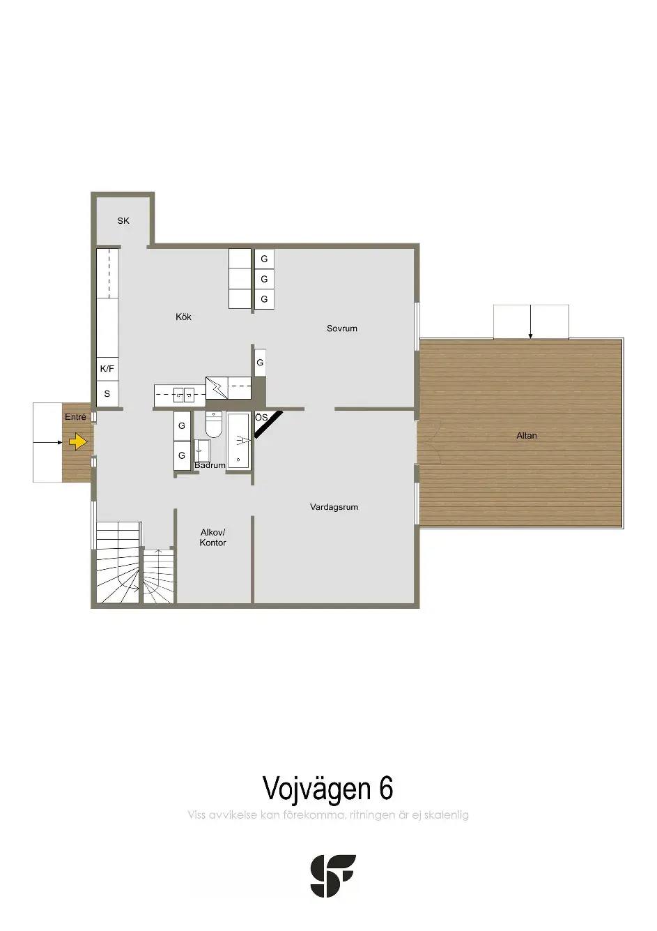 Floor plan for Vojvägen