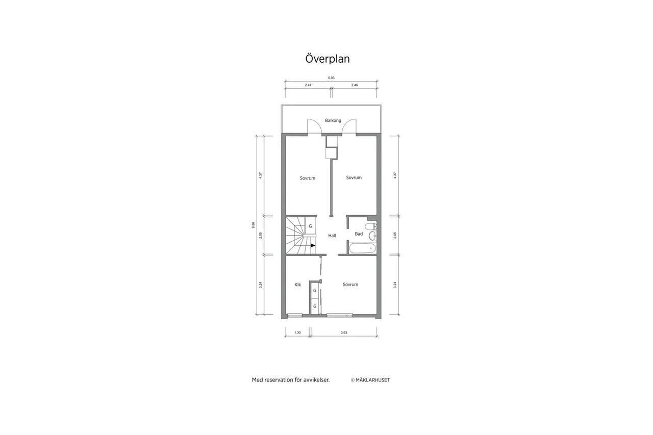 Floor plan for Lunnavägen 51