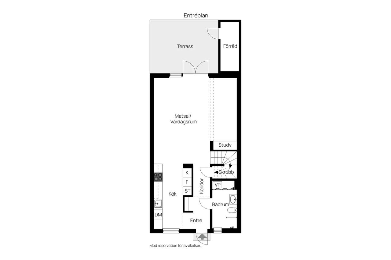 Planritning för Akrobatgatan 11 B