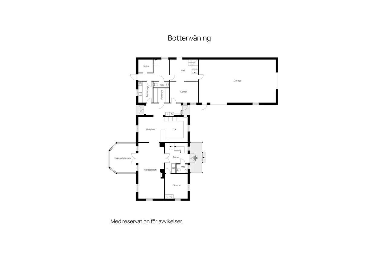 Planritning för Döshultsvägen 536